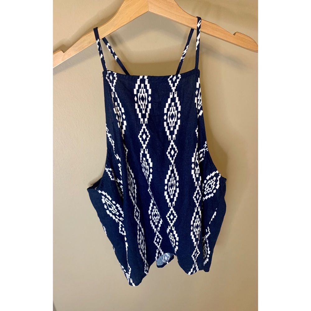 Aztec print tank